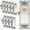 White, variant on ENERLITES Illuminated Decorator Paddle Light Switch, Single Pole, Push-In and Side Wiring, Copper Wire Only, Grounding Screw, Residential Grade, 15A 120-277V, UL-Listed, 91160-W, White
