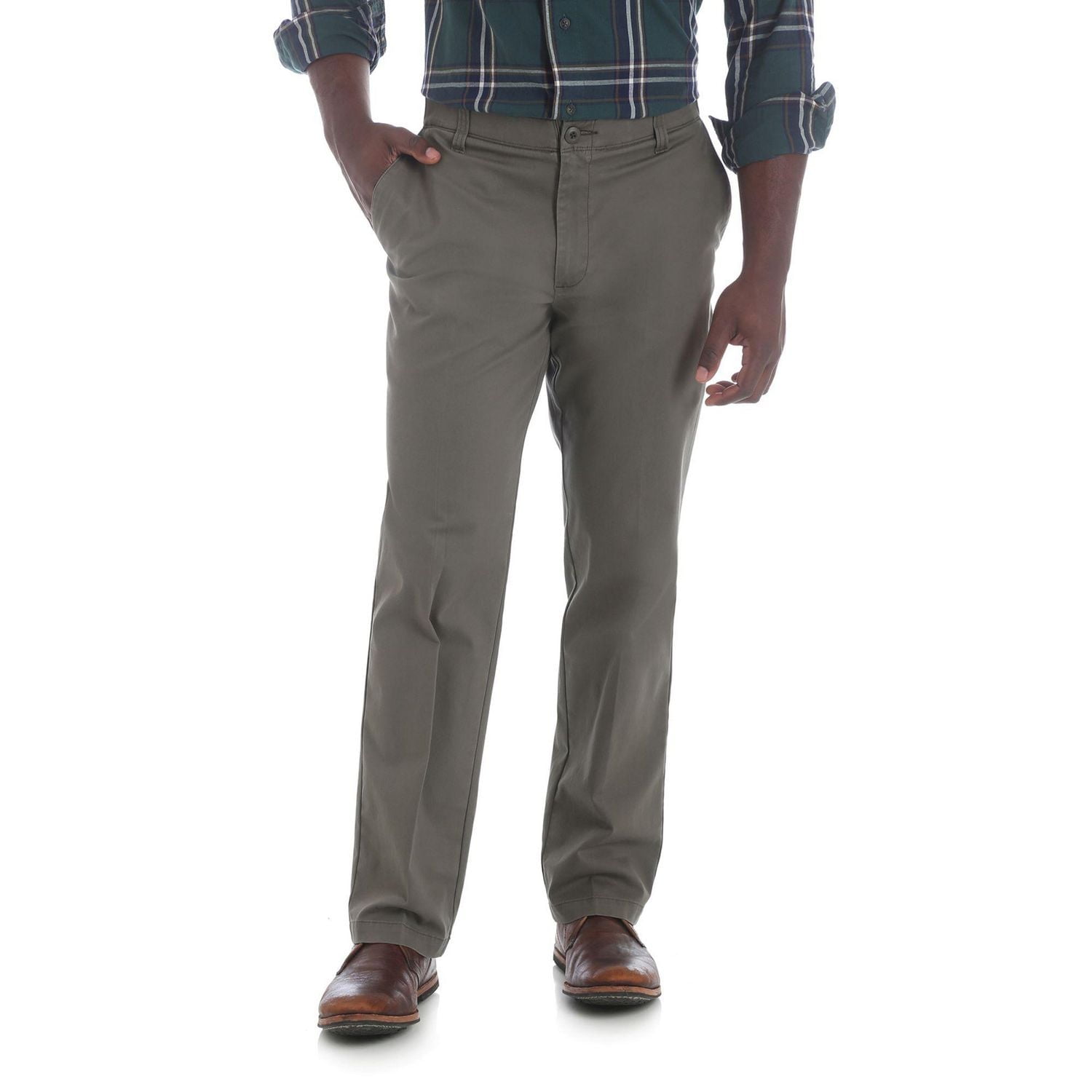 Wrangler Men's Performance Twill Pant, Straight fit