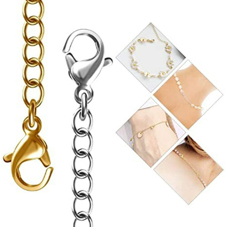 10pcs Chain Extenders for Necklaces, Jewelry Extenders for