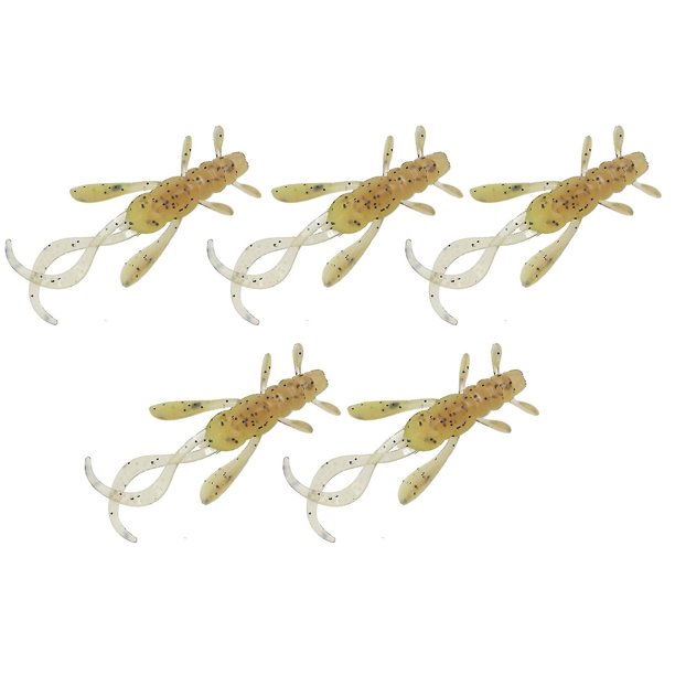 Juego de accesorios de pesca biónicos de cebo falso suave 5cm YONGSHENG 5 piezas