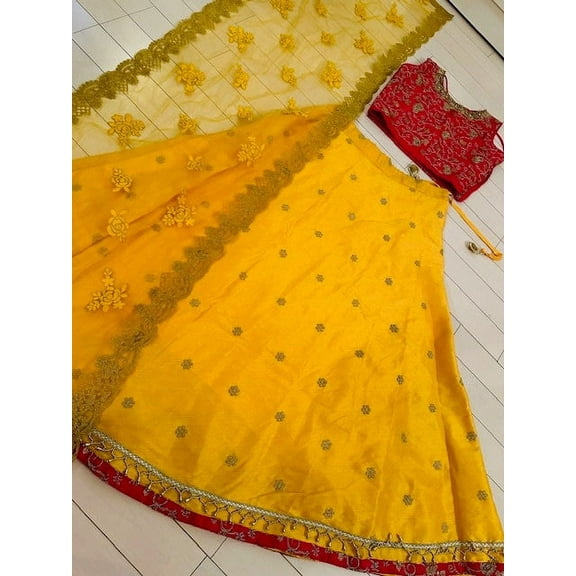 Small Size Lehenga Choli for Women | Multi Color Lehenga | Ready to Wear Lehenga | Party Wear | Simple Wear | Comfortable Lehenga