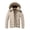 #303-Khaki, variant on Ceisia Men Thick Fleece Lined Warm Winter Puffer Coat With Hood Casual Outerwear White XL Gift