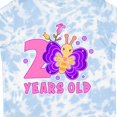 thumbnail image 4 of Inktastic 2 Years Old with Butterfly and Flowers Girls Toddler T-Shirt, 4 of 5