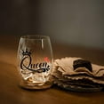 thumbnail image 7 of Queen Funny Wine Glass, Unique Queen Gift for sisters, Women, Girlfriend, Her, Wife, Friend, Bridal Shower, Engagement or Wedding Favor, 7 of 7