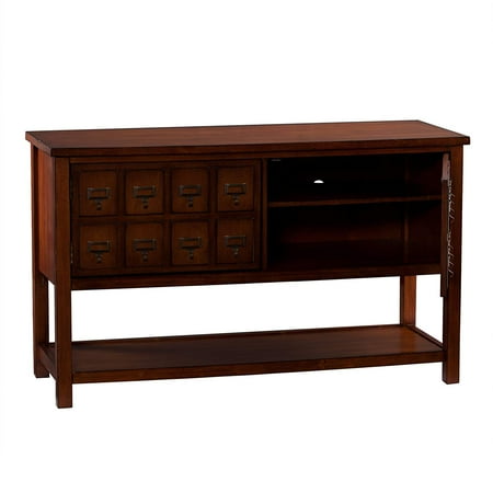 SEI Furniture - Apothecary Console/TV Stand - Mahogany