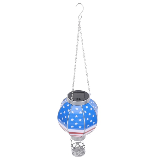 Lámpara Colgante Solar Con Globo Aerostárico, Luz Solar Decorativa Para Exteriores Con Portavelas, Linterta Colgante única para Jardín, Patio, Porche