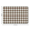 thumbnail image 5 of Green and Red Christmas Plaid Pattern Flannel Non Slip Door Rugs,Washable Door Mats Indoor,Decorative Door Mats,Dirt-Resistant and Absorbent Doormat for Entrance,Bedroom,Kitchen,Bathroom,23.5"x16", 5 of 5