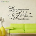thumbnail image 3 of BadPiggies Live Laugh Love Wall Sticker Vinyl Art Decal for Home Bedroom Mural Decor (9 x 28in), 3 of 8