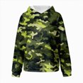 thumbnail image 5 of Staki Girl's Hoodie Fleece Sweatshirt Hooded Long Sleeve Pullover Tops Fall Winter Hoodies Outwear for Teen Girls 2-12Y(Green,10-11 Years), 5 of 6