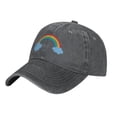 thumbnail image 2 of LNWH Baseball Cap, Outdoor Casual Sports Cap Classic Curved Brim Hat - Adjustable Cowboy Hat, Colorful Rainbow Cloud- Deep Heather, 2 of 8