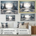 thumbnail image 4 of Designart "Cosmic Gateway Surreal Galaxy I" Landscapes Framed Wall Art - Traditional White Surrealism Landscape Living Room Framed Canvas Art, 4 of 6