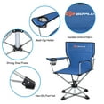 thumbnail image 4 of Costway Collapsible Portable Swivel Camping Chair 360° Free Rotation Picnic Fishing, 4 of 10