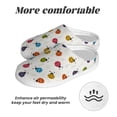 thumbnail image 6 of Daiia Cute Ladybugs Print Women’s Fuzzy Slippers Memory Foam Lightweight House Shoes Cozy Loafer Flannel House Shoes-42/43, 6 of 7