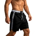 thumbnail image 6 of Men's & Big Men's Linen Srawstring Shorts Sizes S-3XL Solid Color Side Shorts Summer Shorts Loose With Pockets Straight Leg Comfortable Casual Everyday Outdoor Vacation Shorts, 6 of 6