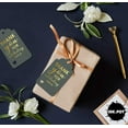 thumbnail image 4 of Inkdotpot Gold Foil Paper Hang Tags ThankYou For Celebrating With Us Bridal Shower-Baby Shower-Retirement-Wedding-Birthday Favor Tags 100 Pack, 4 of 6