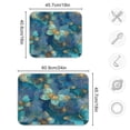 thumbnail image 3 of Dish Drying Mat Kitchen Pad Large Counter Absorbent Dish Mats Drainer Gold and Teal Butterflies, 3 of 8