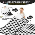 thumbnail image 3 of Black White Soccer Pattern Toddler Nap Mats for Kids Preschool,Sleeping Mat Bag or Kids,Toddler Sleeping Bag,Toddler Nap Mat or Daycare, 3 of 6