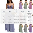 thumbnail image 3 of FAVIPT Women's Sleeveless Maxi Dress Stripes Printed Cocktail Party Sundress Deep V Neck Halter Backless Smocked Dresses Gray,XL, 3 of 8