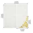thumbnail image 7 of Balsa Circle 20 Pieces 13" x 13" Gold White Metallic Floral Paper Napkins, 7 of 7