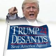 Save America Again D.o.n.a.l.d T.r.u.m.p Flag Trump Desantis 2024 3x5 Ft banner