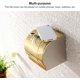 thumbnail image 3 of Porta Rollos Papel De Baño, Soporte De Papel Higiénico Dorado, Porta Papel De Baño Acero Inoxidable con Tapa Impermeable, Soporte para Papel Higiénico De Pared Fácil Instalación, 3 of 4