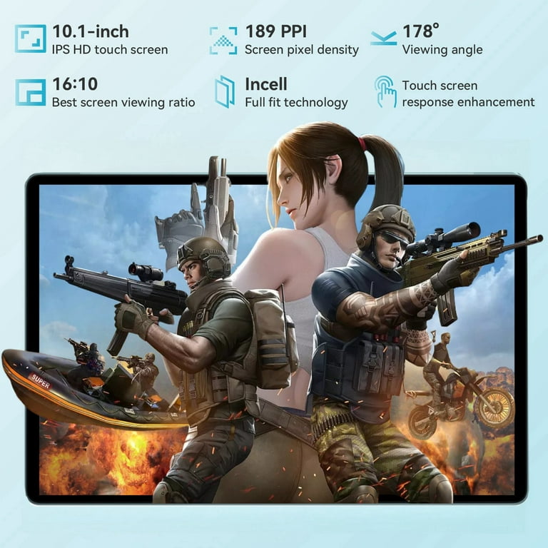 HEADWOLF F6 128GB グレー Headwolf Android 10.1 inch Tablet, Octa Core, 12GB+128GB, 2