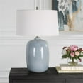 thumbnail image 7 of Uttermost Jubilee Coastal Ceramic and Fabric Table Lamp in Blue/Nickel, 7 of 7