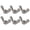 B, variant on 6pcs Steel Wing Nut Steel Nut Corrosions Resistant Nut Upgrades for Easy Hand Tightening In Various Construction