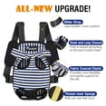 thumbnail image 5 of Pawaboo Mochila transportadora para mascotas, ajustable, frontal para mascotas, mochila transportadora para perros y gatos, bolsa de viaje, con las piernas afuera, fácil de ajustar para viajar, sender, 5 of 5