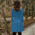 thumbnail image 4 of Qiopertar Robe à Manches Longues Col en V pour Femmes Rétro Élégante Soirée Club Robe Décontractée en Solde à Moins de 5$ en Solde Offres d'Accès Anticipé, 4 of 7