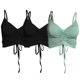 thumbnail image 1 of SET DE 3 BLUSAS DE TIRANTE MUJER ACANALADO STRETCH CON JARETA UNITALLA, 1 of 5