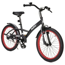 Mobo Malibu Kids Bike. 20-inch Bicycle for Boys and Girls, Ages 6-10 Years, Black