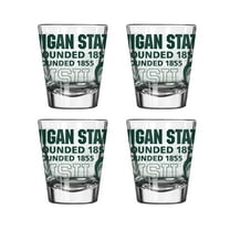 Logo Brands Michigan State Spartans 4-Pack 2oz. Shot Glass Set