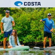Costa Del Mar Sunglasses for Men - Permit Mens Polarized Sunglasses - Fishing, Boating & Beach UV Protection - Size 62 - Matte Gray/Blue Mirror 580G