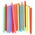 thumbnail image 1 of 100PCS Colorful Drinking Straw Plastic Disposable Wide Straws for Milk Tea Mixed Colors, 1 of 6