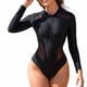 thumbnail image 5 of Traje de baño de una pieza para mujer, conjuntos de bikini para mujer, bikini de color liso, conservador y a la moda, traje de baño casual y holgado para mujer, traje de baño de nailon, 5 of 8