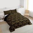 thumbnail image 3 of Castle Fairy Bohemian Sun Twin Comforter Sets,Boho Chic Floral Damask Bedding Set, 3 of 8