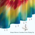 thumbnail image 6 of Rainbow Tie Dye Mandala Pattern Shower Curtain 84"x72" ,Bathroom Decorative Shower Curtains Set with 12 Hooks,Modern Waterproof Washable Shower Curtain, 6 of 6