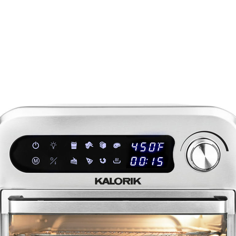 KALORIK 6 qt. Stainless Steel Digital Air Fryer Toaster Oven with
