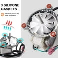 thumbnail image 5 of 3-21-08639 Combustion Blower Motor Replacement for Harman P68, P43, P61, P61A, Accentra 52i, Advance, P38 Pellet Stoves, With 3-20-502221 Double Paddle Fan Blade, 5 of 8