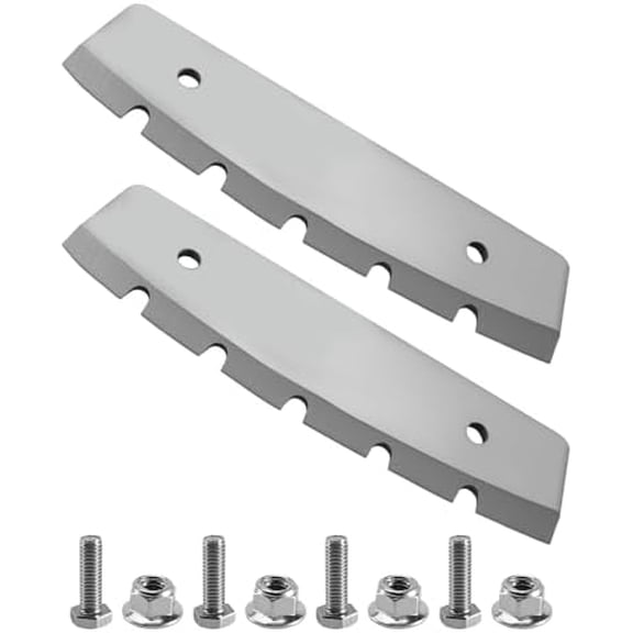 Ice Auger Blades Kit Fits for Eskimo Quantum and Rocket Replace 28345, 10-Inch Ice Drill Blades 2 Pack with Bolts and Nuts$$Garden & Patio
