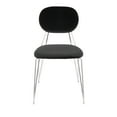 thumbnail image 6 of Gwen Contemporary Chair in Chrome with Black Velvet by LumiSource - Set of 2, 6 of 8