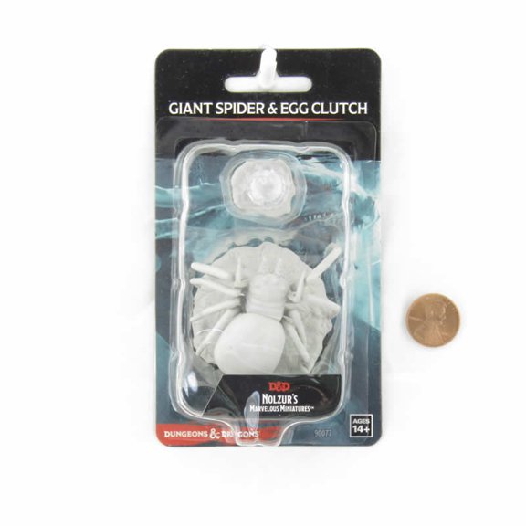Giant Spider and Egg Clutch Nozurs Marvelous Miniatures D&D Unpainted Miniatures WizKids