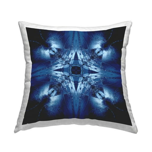 Stupell Industries Dark Mirrored Mosaic Decorative Printed Throw Pillow Design by El Perkin.