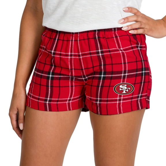 Women's Concepts Sport Scarlet/Black San Francisco 49ers Ultimate Flannel Shorts