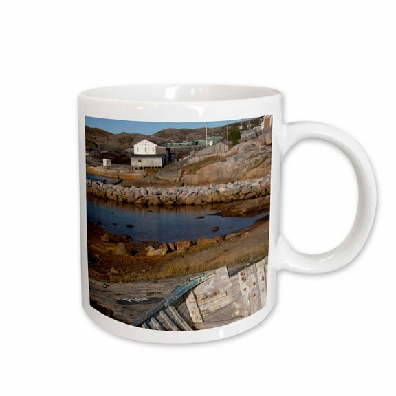 3drose, Newfoundland and Labrador, Hopedale, Fishing Boat-cn05 Cmi0005 - Cindy Miller Hopkins, 15oz Mug