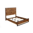 thumbnail image 2 of Magnificent Full Size Panel Bed In Mahogany Wood Brown- Saltoro Sherpi, 2 of 5