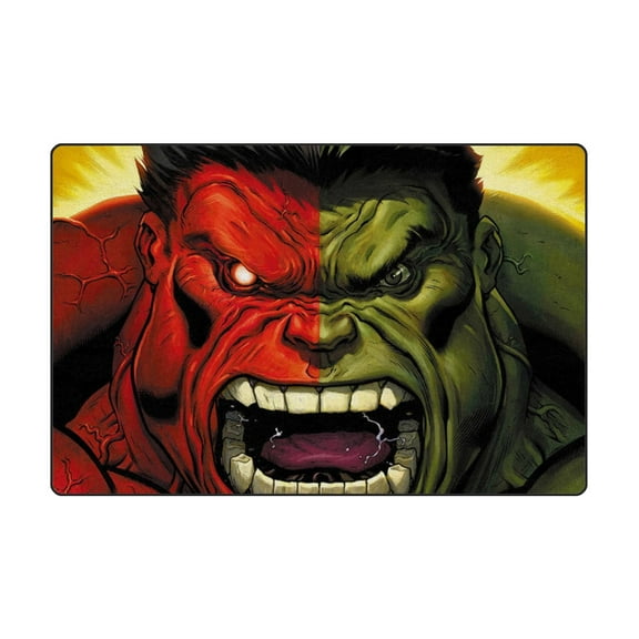 Hulk 15.7*23.6IN Home Decor Rugs Non-Skid Indoor Carpet, Durable Crystal Velvet Living Room Sofa Floor Mat