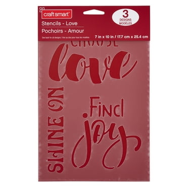 Love Stencils by Craft Smart® - 7" x 10"