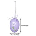 thumbnail image 6 of quanjun 12Pcs Easter Decorations Eggs Hanging Ornaments,Colorful Plastic Hanging Ornaments Easter Decoration,for Easter Tree Basket Decor Party Favors Supplies, 6 of 6